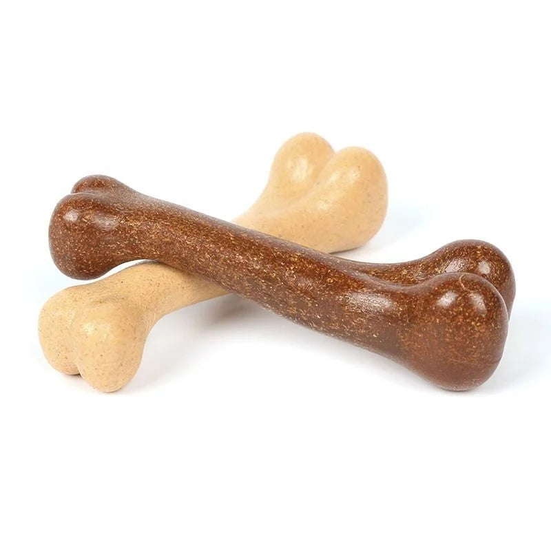 Natural Non Toxic Dog Bone Chew Toy Indestructible Anti Bite