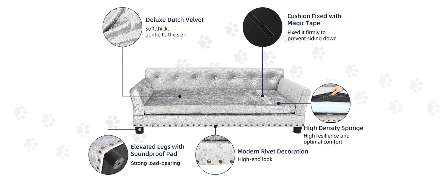 BORWART Heavy Duty Pet Sofa Bed For Dogs And Kittens