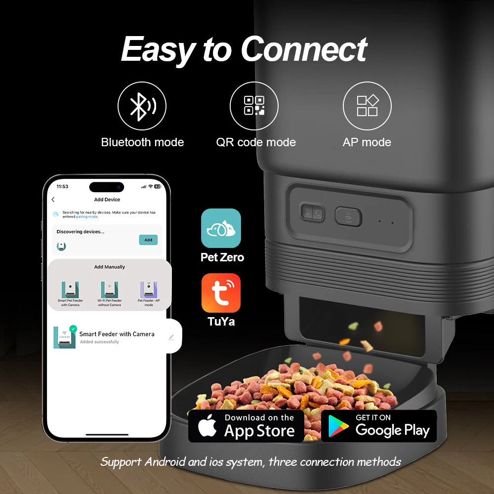 Nityers 4.5L Smart Automatic Pet Feeder With Voice Recorder