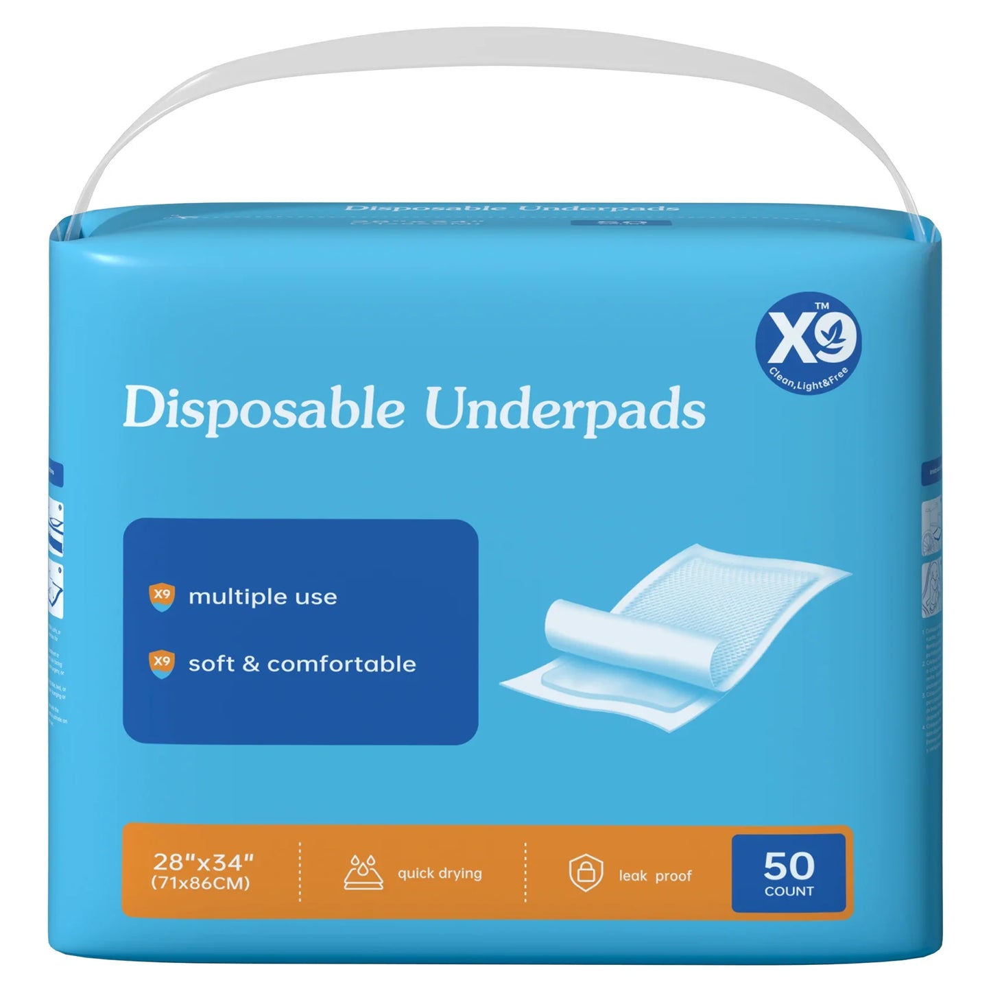 Super Absorbent Leakproof Disposable Underpads For Care