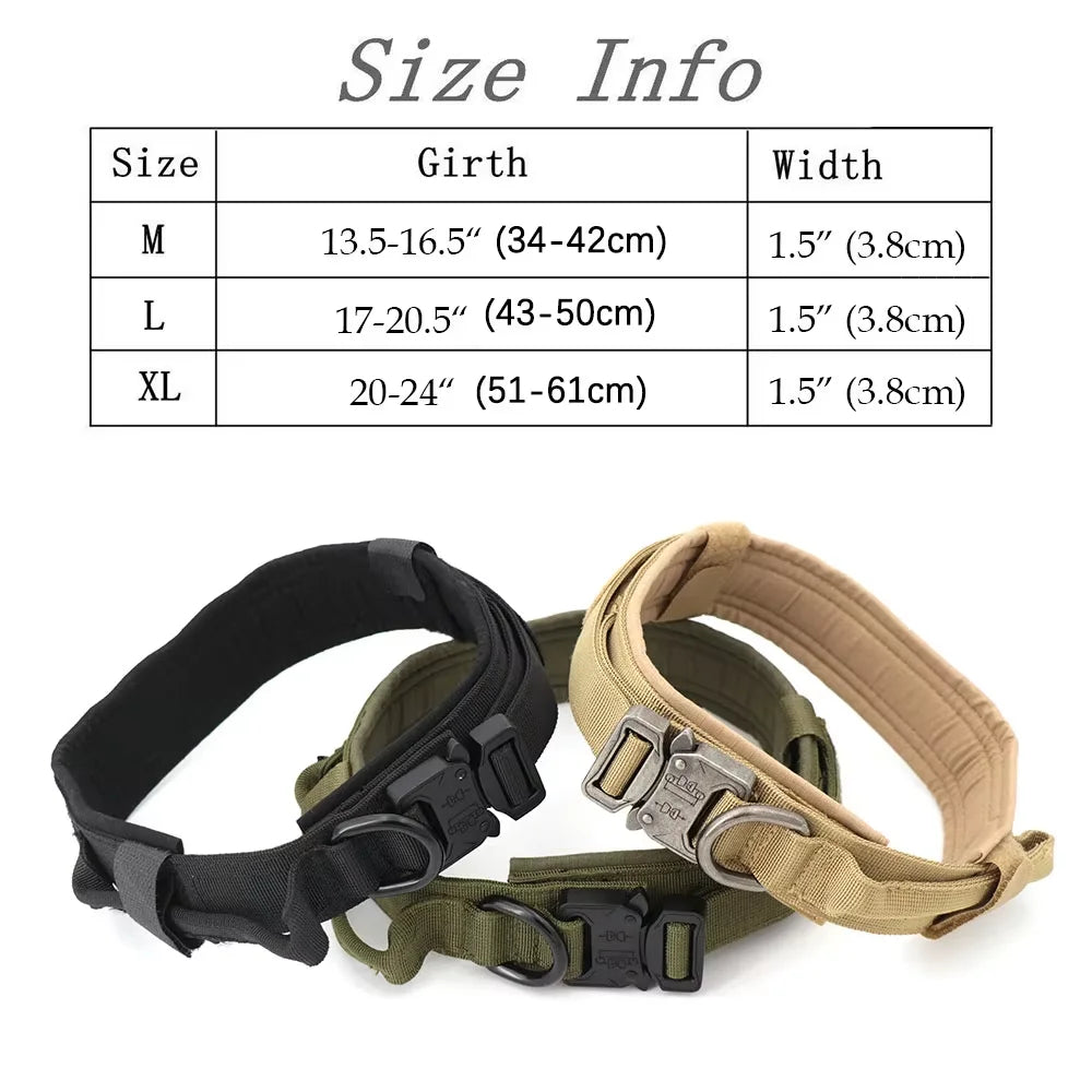 Adjustable Nylon Dog Collar And Leash Set With Control Handle
