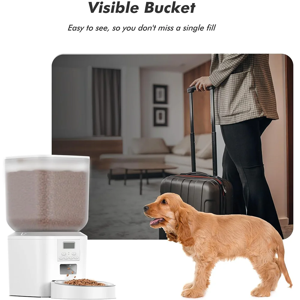 Nityers Automatic Cat Feeder With Timed Dispenser And Key Control