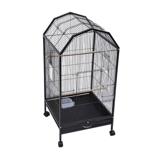 Large Metal Bird Flight Cage With Rolling Stand And Anti Escape Door