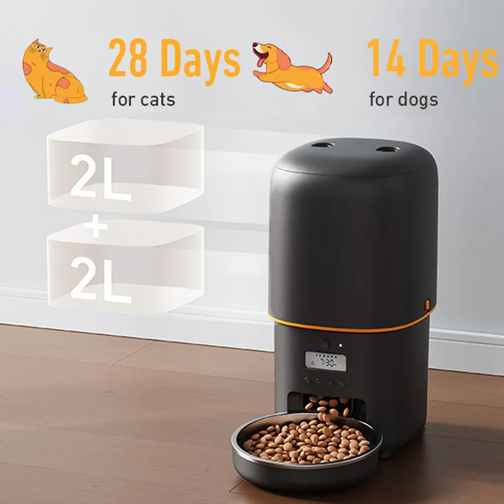 NITYERS Automatic Cat Feeder With Timed Voice Recorder