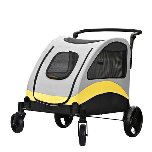 Universal Foldable Portable Dog Stroller With Breathable Carrier
