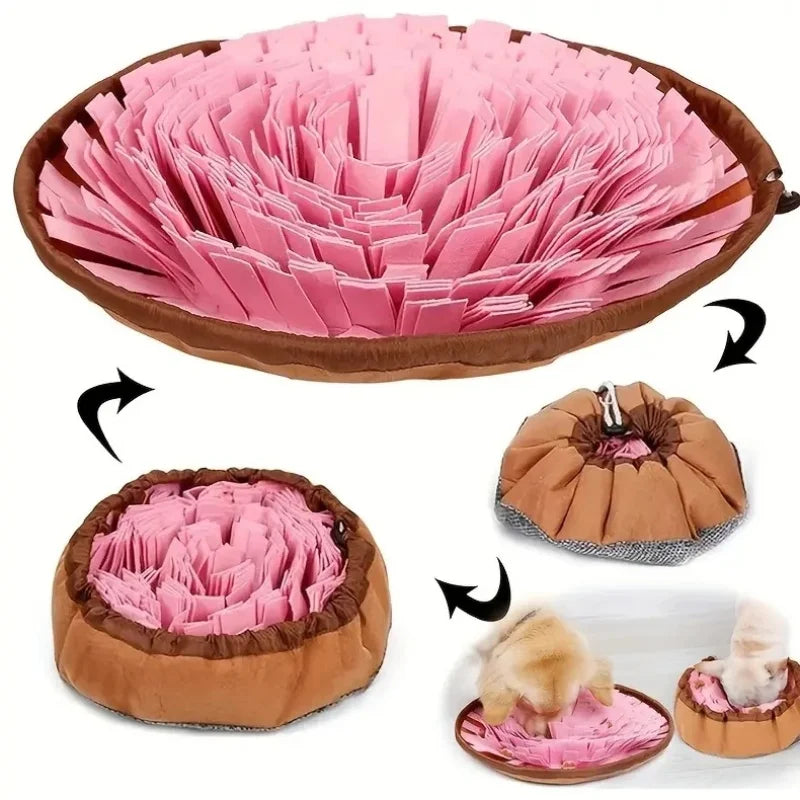 Washable Felt Pet Sniffing Pad For Foldable Dog Slow Feeding