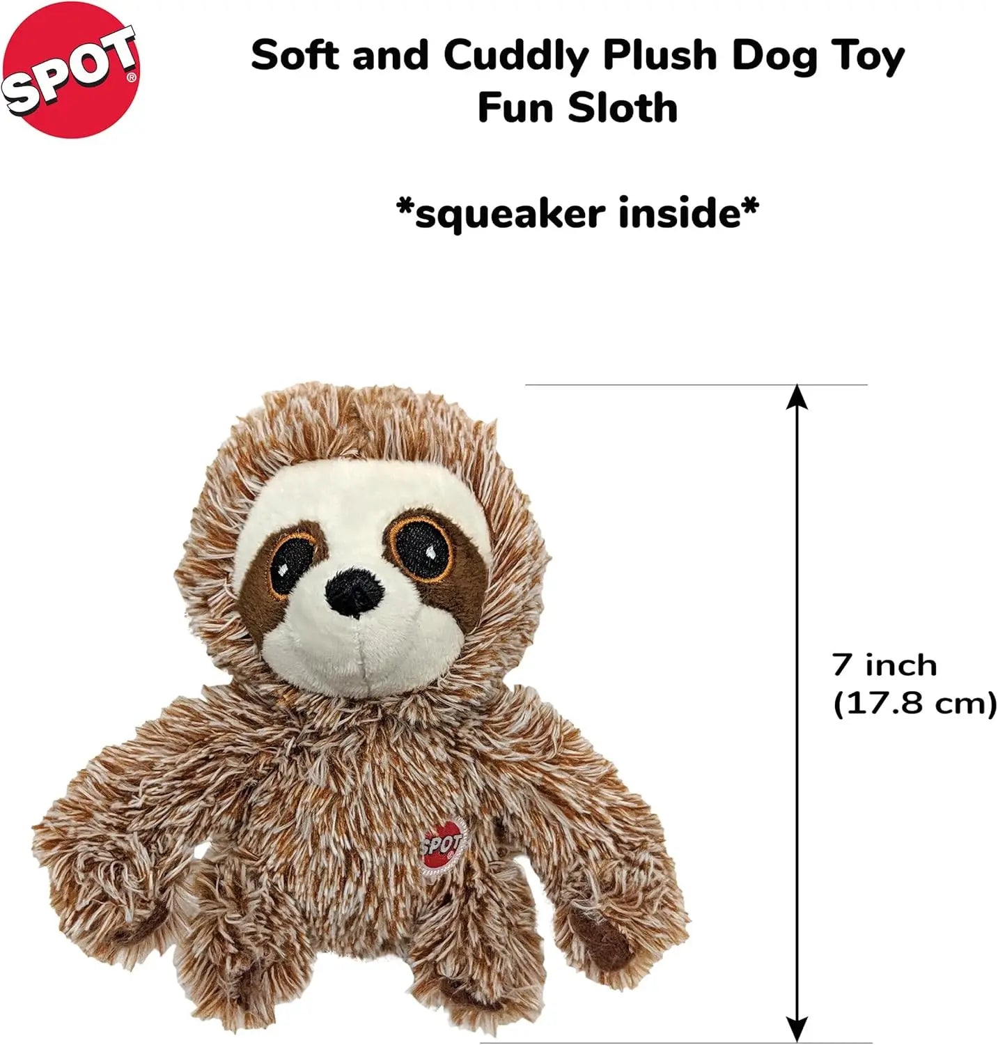 Sloth Dog Toy Squeaky Plush for Small Dogs