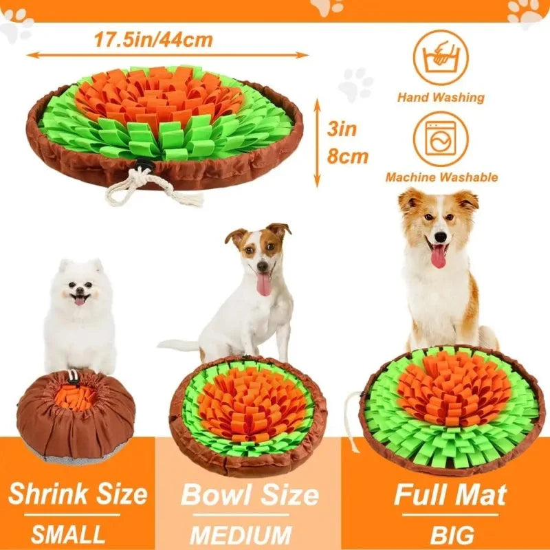 Washable Felt Pet Sniffing Pad For Foldable Dog Slow Feeding