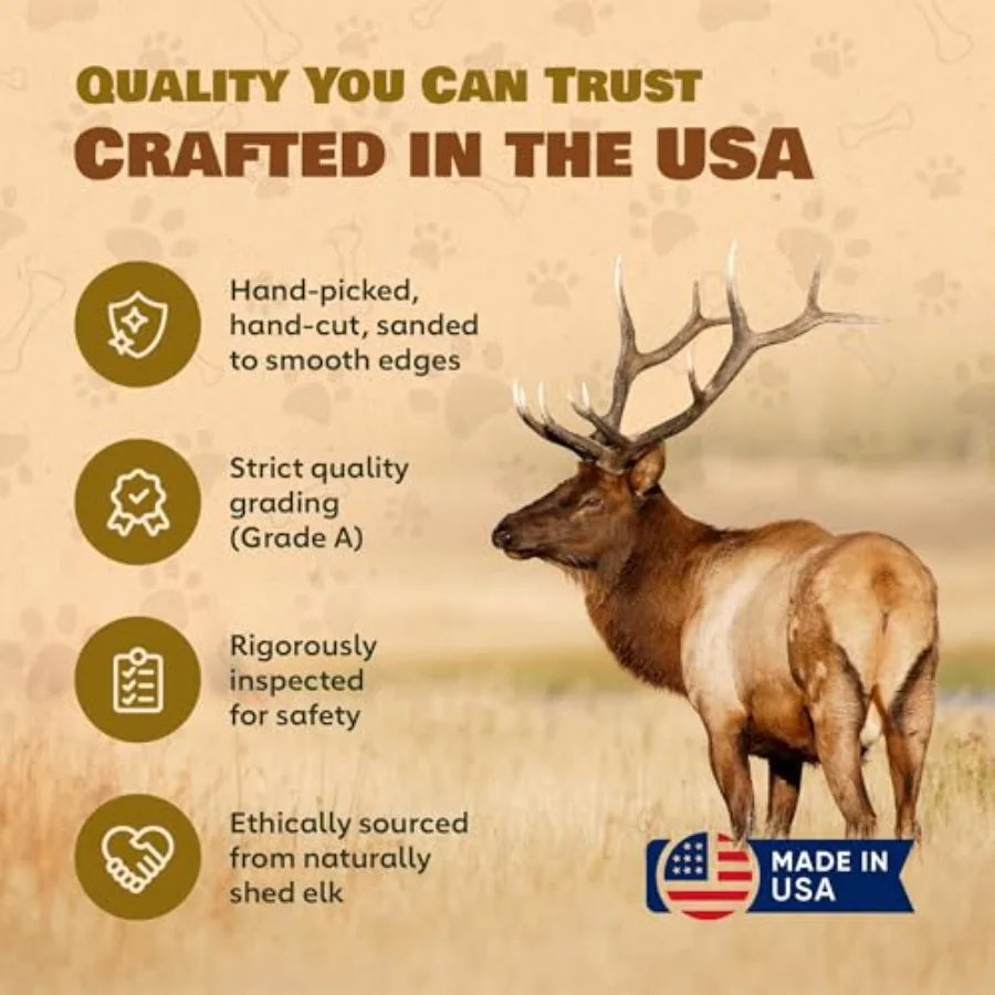 YAO HUI HUANG Elk Antler Chews Aggressive Chewers Natural