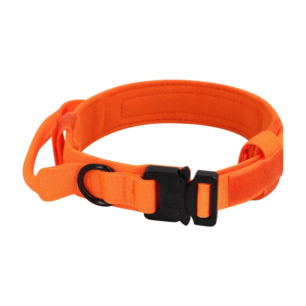Adjustable Nylon Dog Collar And Leash Set With Control Handle