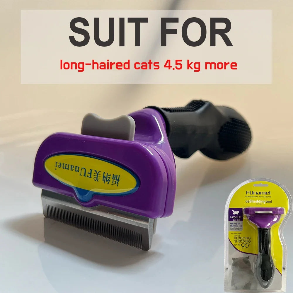 Funamei Pet Deshedding Brush For Dogs And Cats