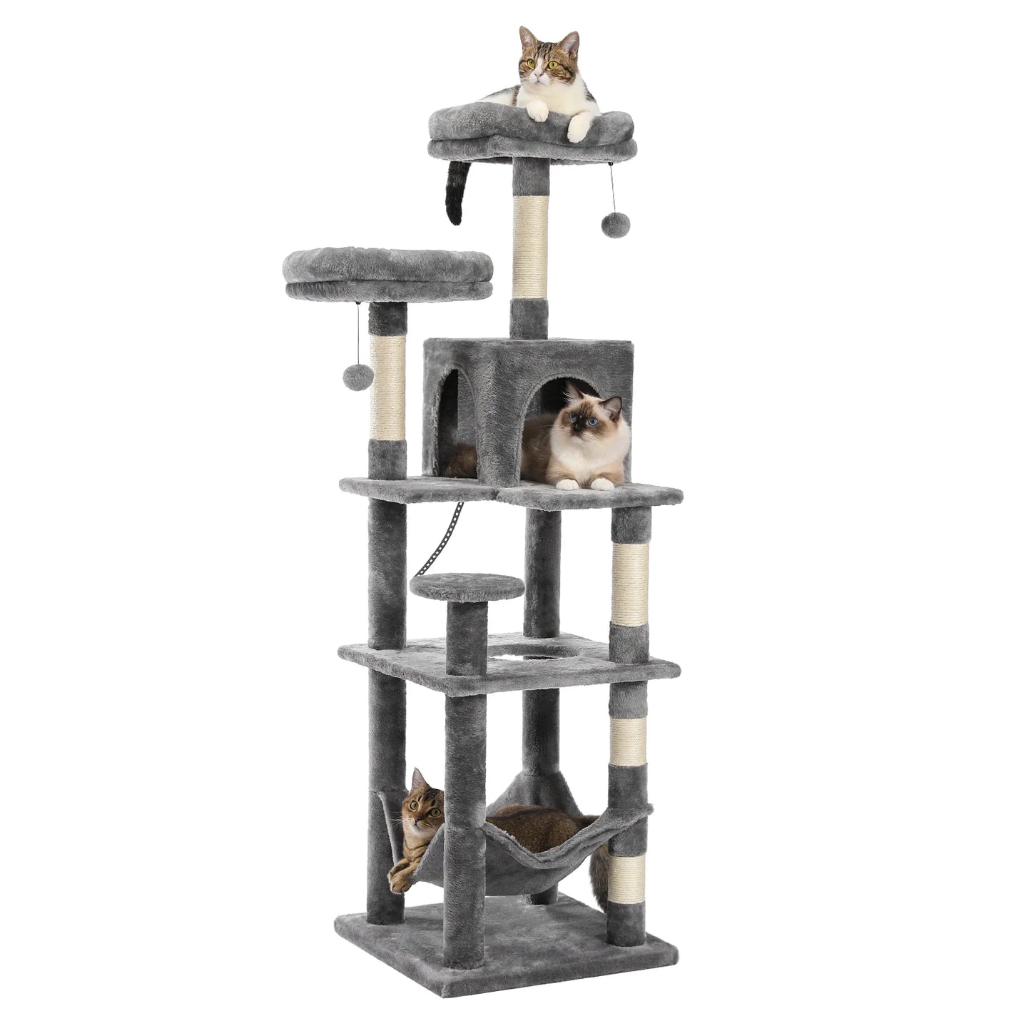 Pawz Road Large Multi Level Plush Cat Tree Tower