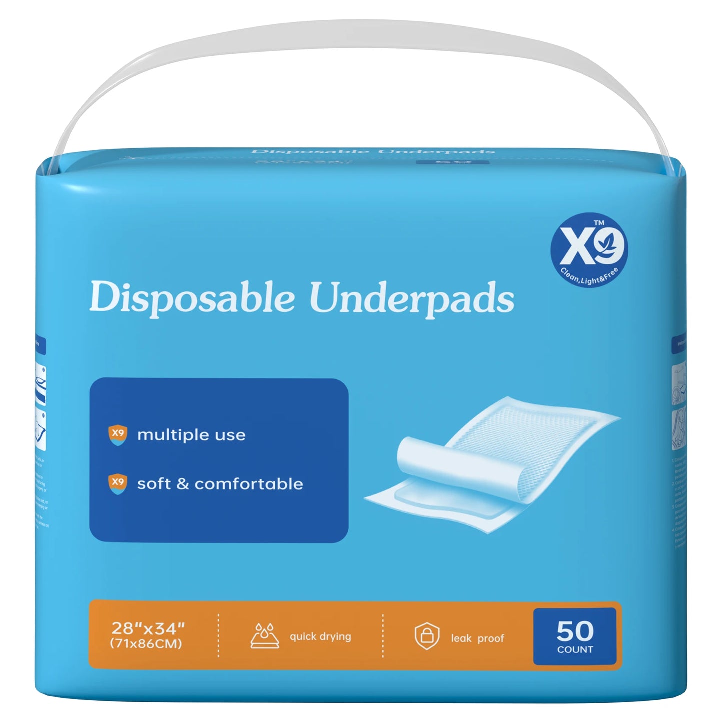 Super Absorbent Leakproof Disposable Underpads For Care