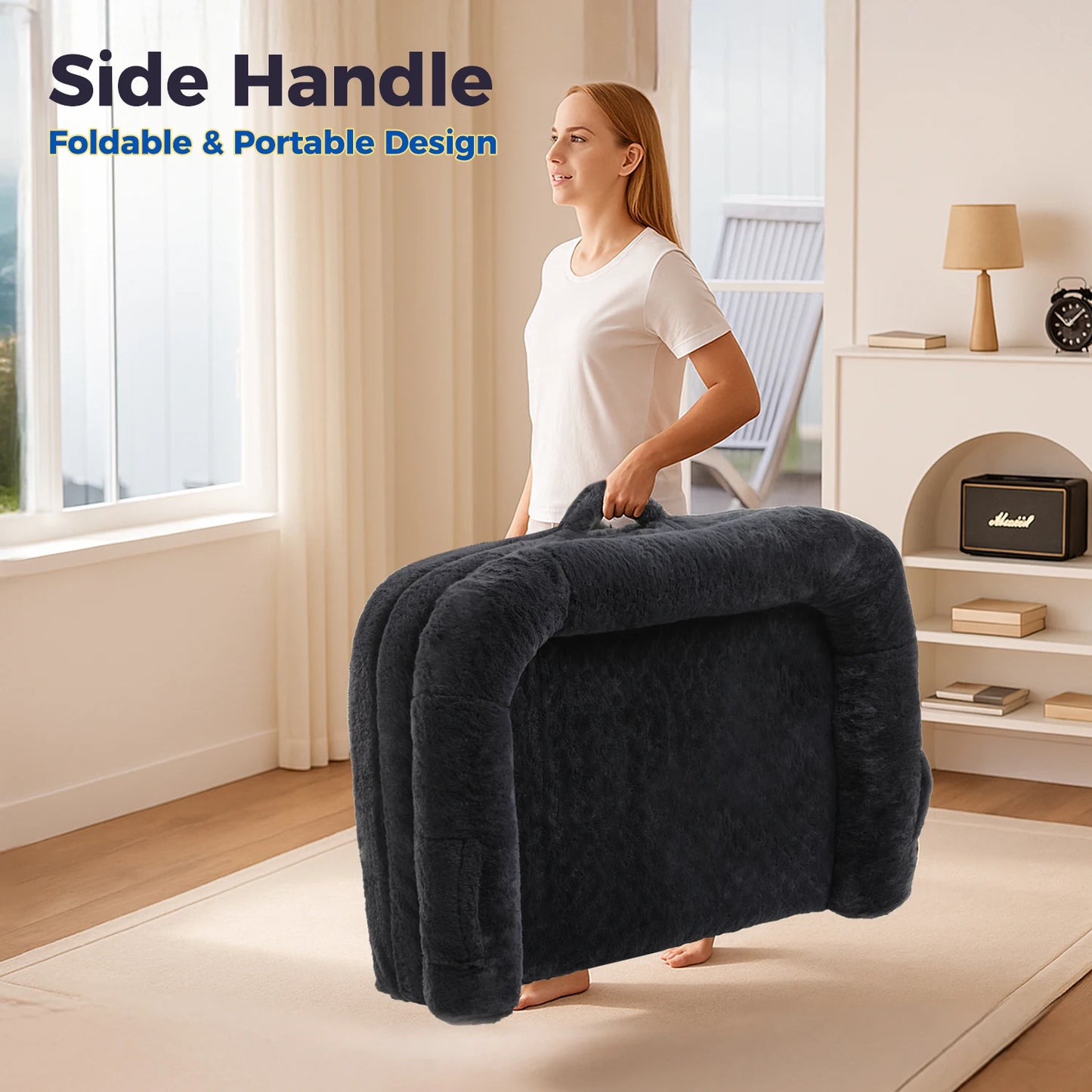 PAWZ Road Foldable Dog Bed Washable Plush Sofa Bed