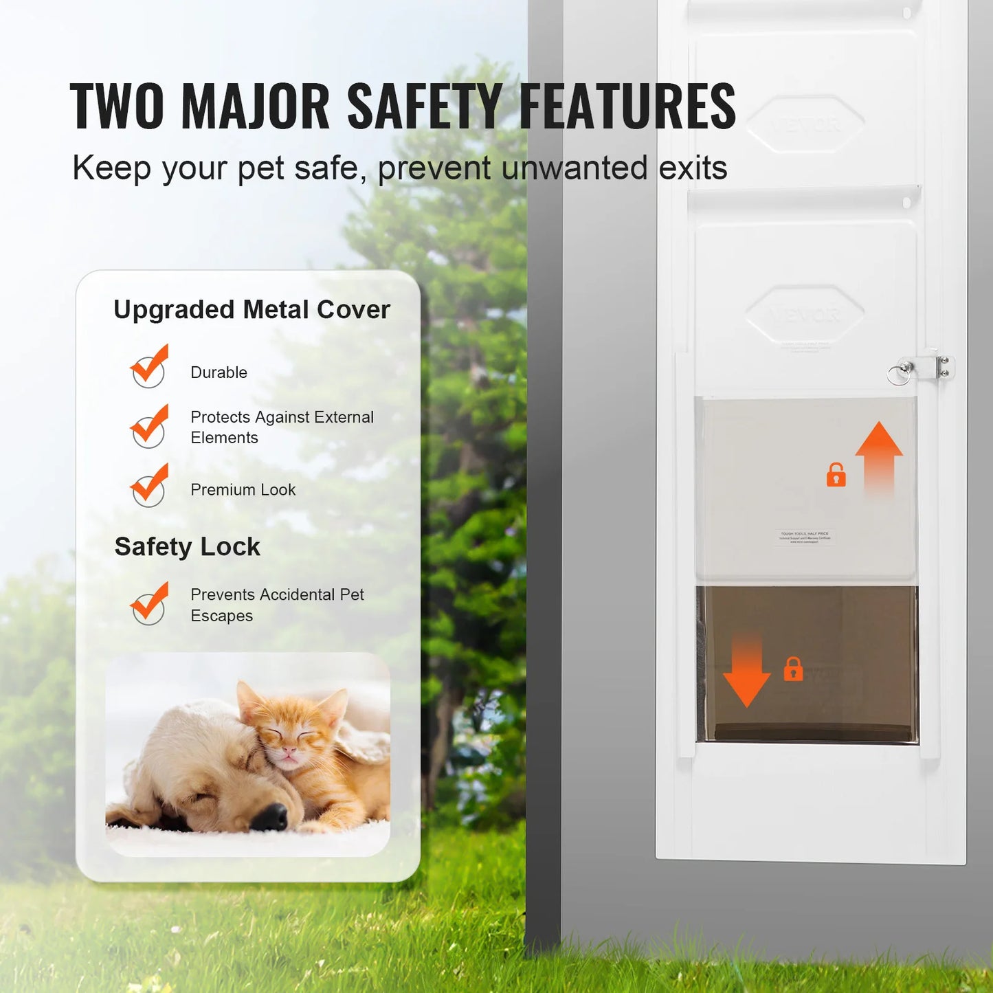 Aluminum Frame Sliding Glass Door Adjustable Height Secure For Pets