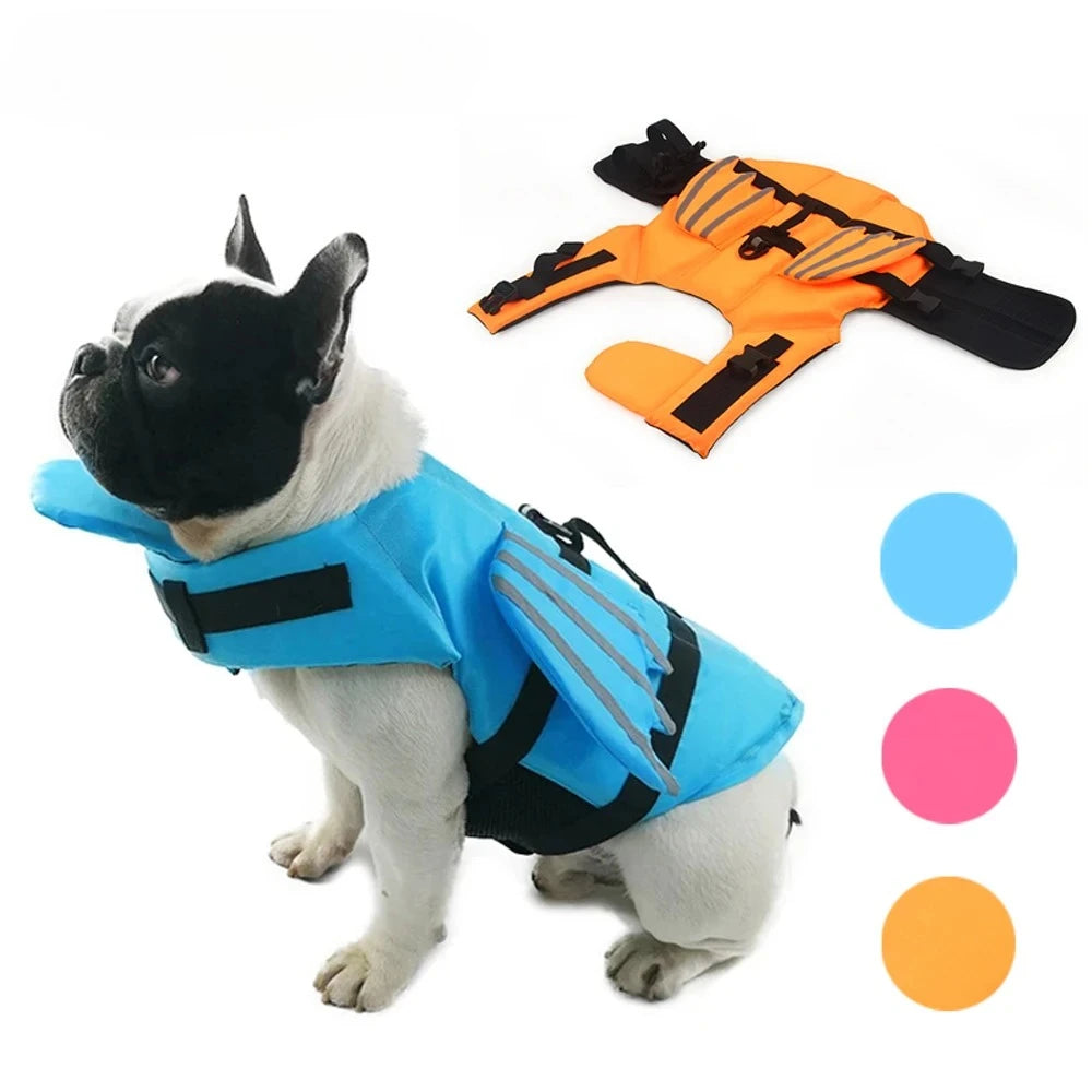 Summer Dog Life Jacket Reflective Wing Vest For Swimming