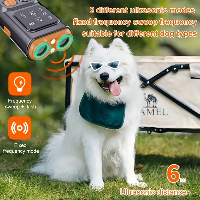 USB Rechargeable Sonic Dog Repeller With Dual Ultrasonic Emitters