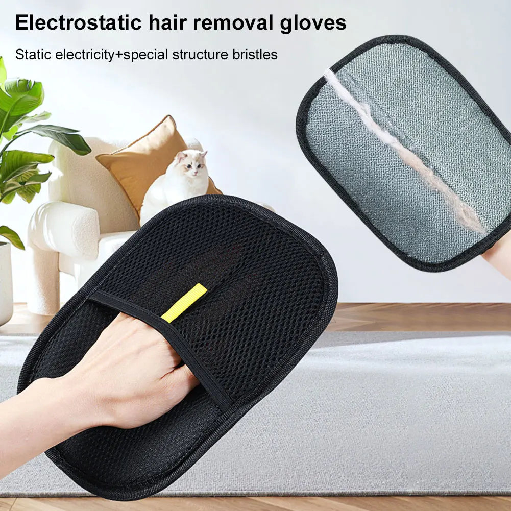APWIKOGER Deshedding Glove Pet Hair Remover Dog Cat Rabbit