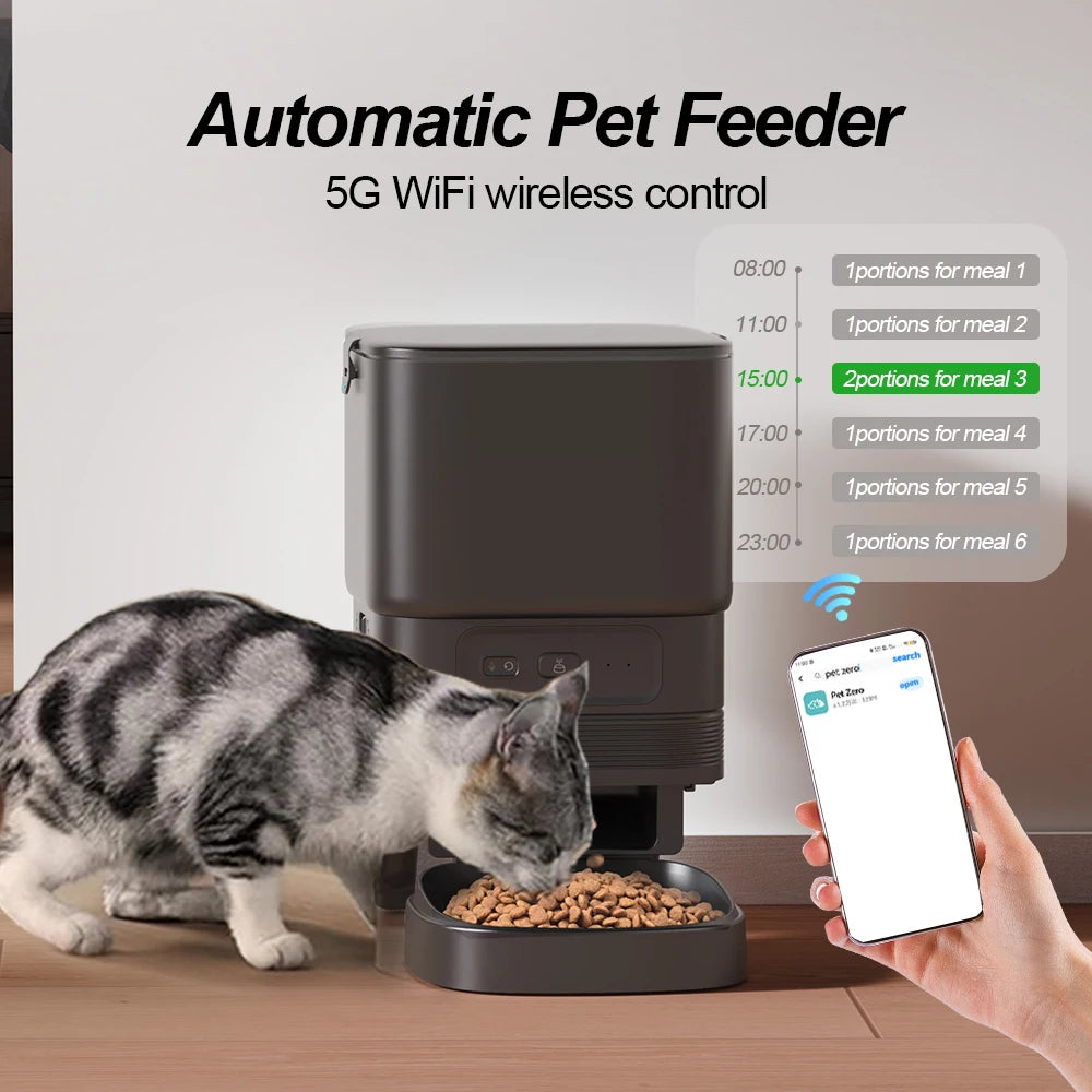 Nityers 4.5L Smart Automatic Pet Feeder With Voice Recorder