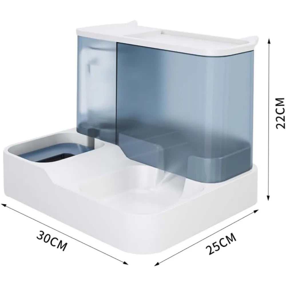 Ceramic Dual Storage Automatic Indoor Pet Water And Food Bowl