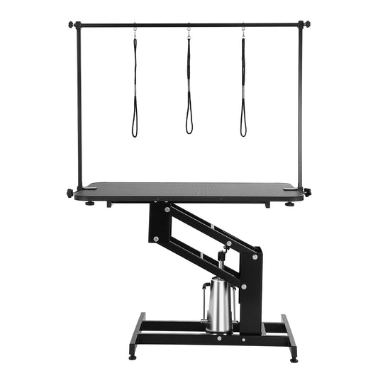 SucceBuy 400Lbs Hydraulic Pet Grooming Table With Arm