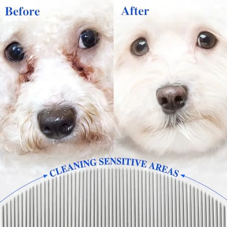 Professional Stainless Steel Pet Eye Comb For Cats And Dogs