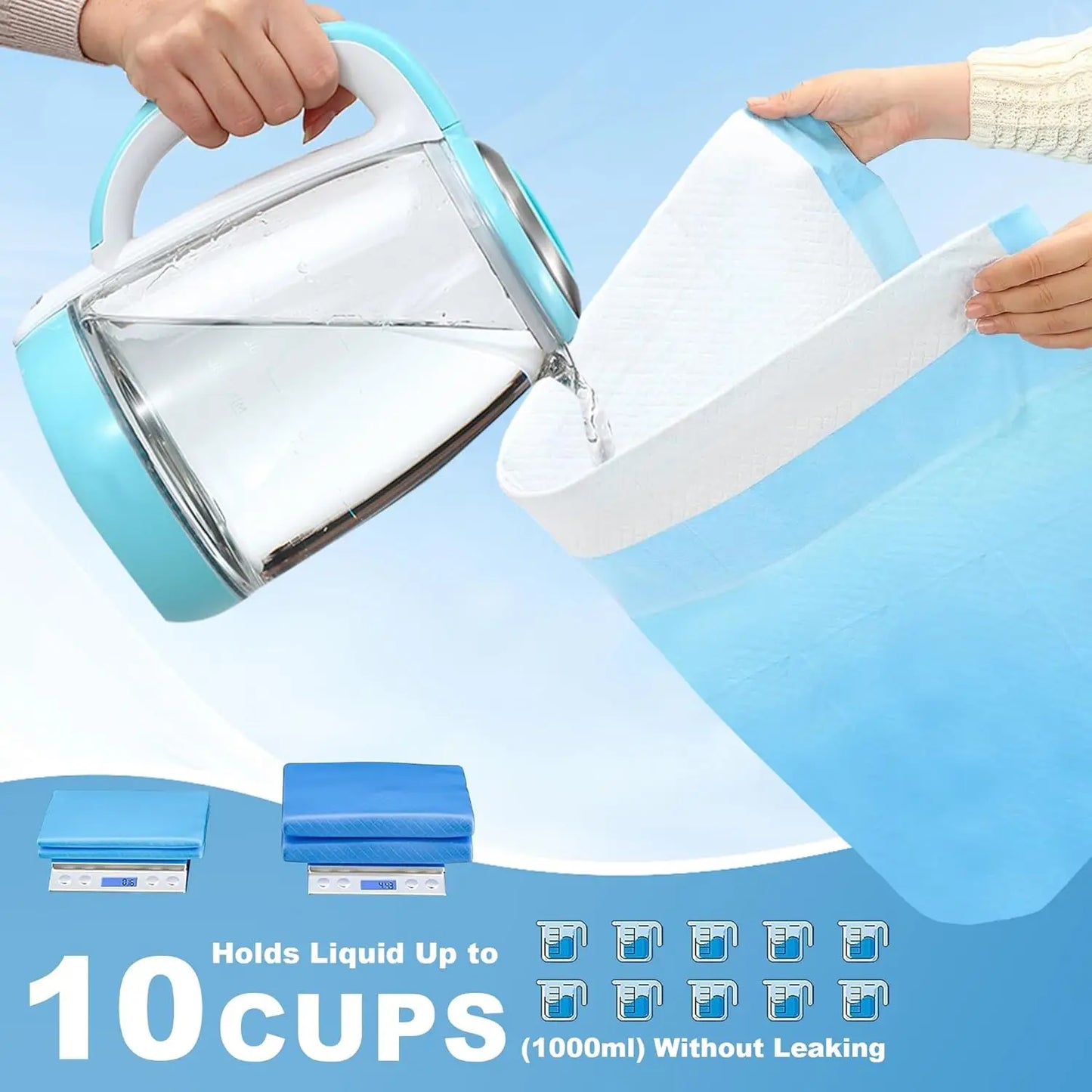 Dog Pee Pads 40 Count Super Absorbent Leak Proof Potty Pads