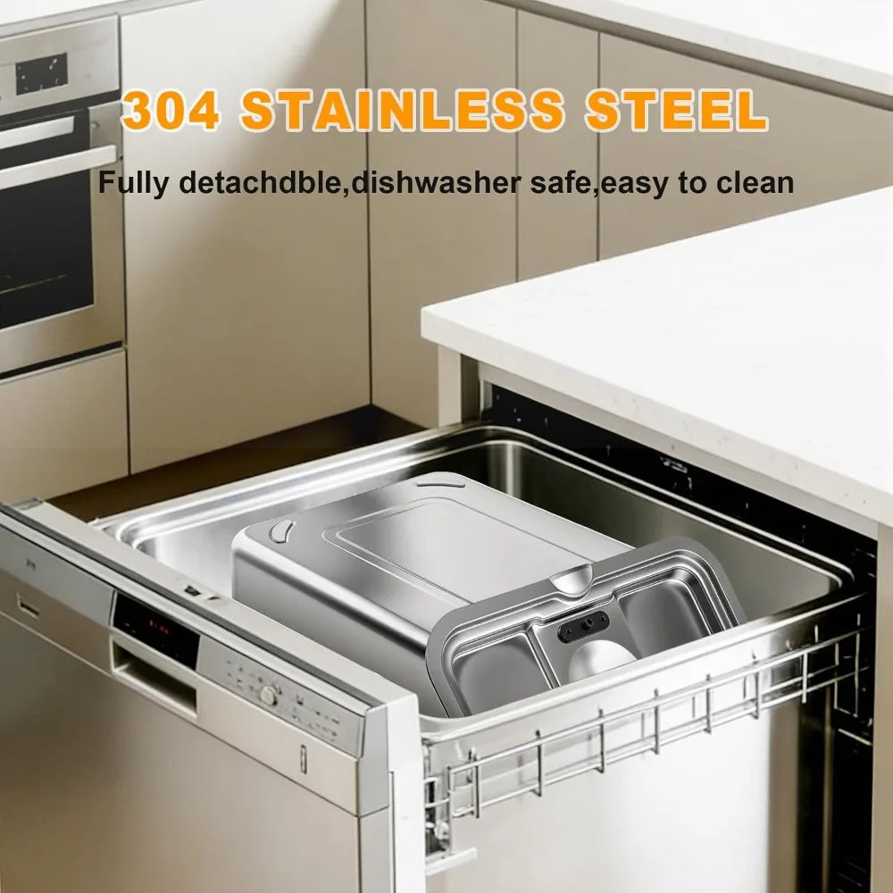 Stainless Steel Water Fountain For Large Dogs With Automatic Filter