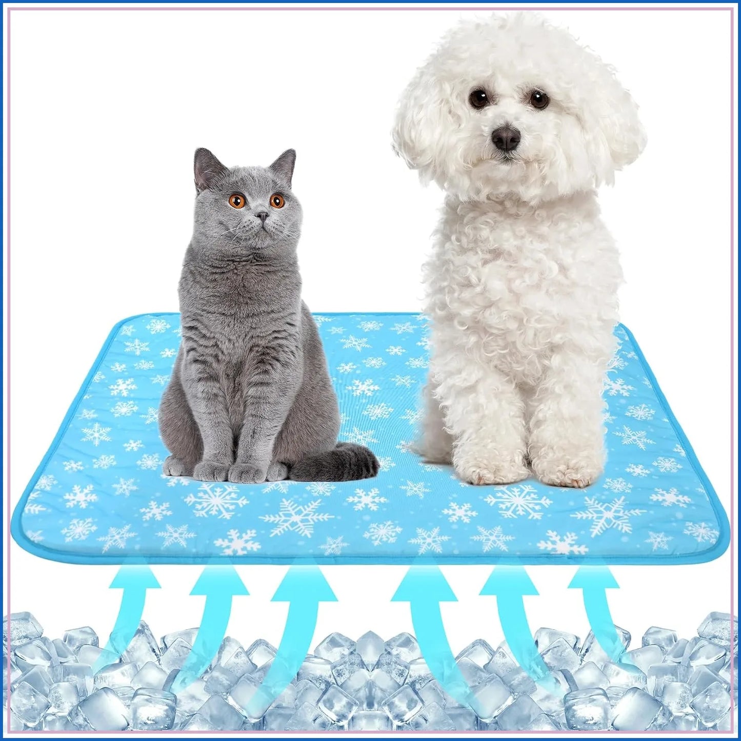 Summer Pet Cooling Mat Snowflake Cushion