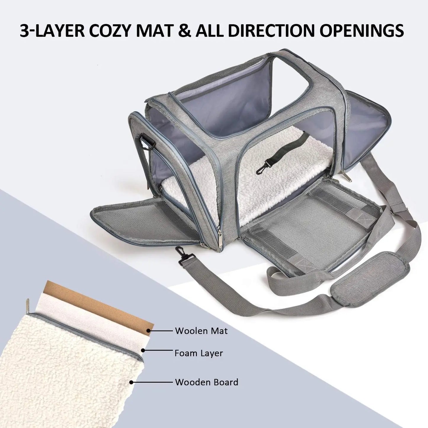 TSA Airline Approved Soft Sided Cat And Dog Carrier