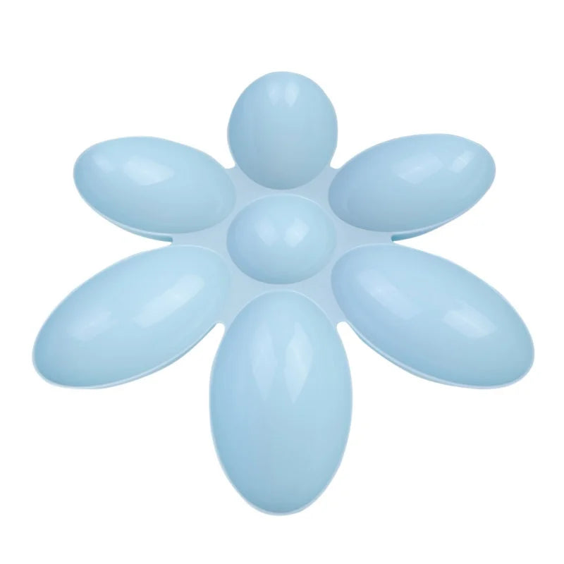 Durable Petal Shaped 6-In-1 Feeding Bowl for Dogs and Cats