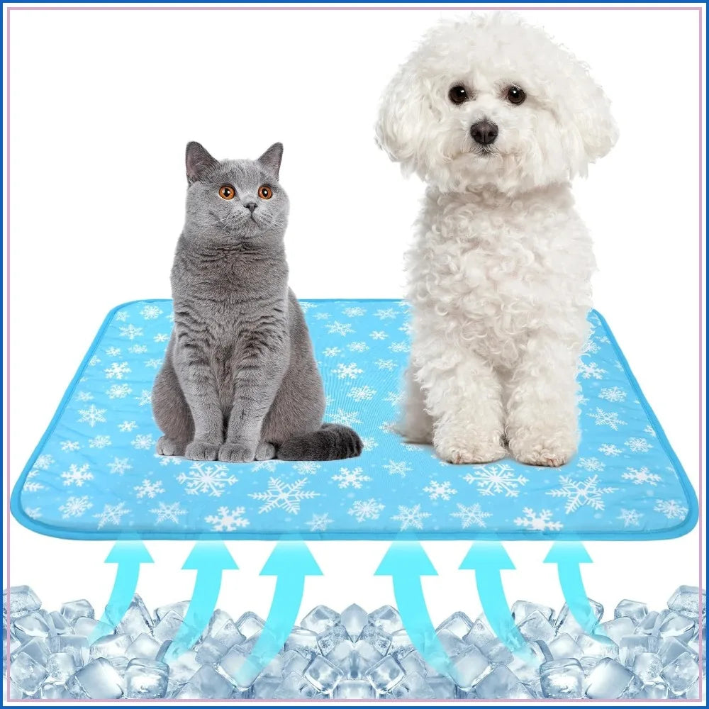 Summer Pet Cooling Mat Snowflake Cushion