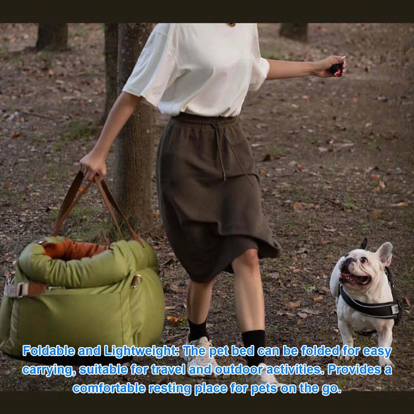 Portable Wireless Pet Car Seat With Harness