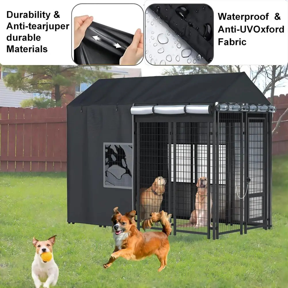 Outdoor Dog Kennel Cover Waterproof 600D Heavy Duty