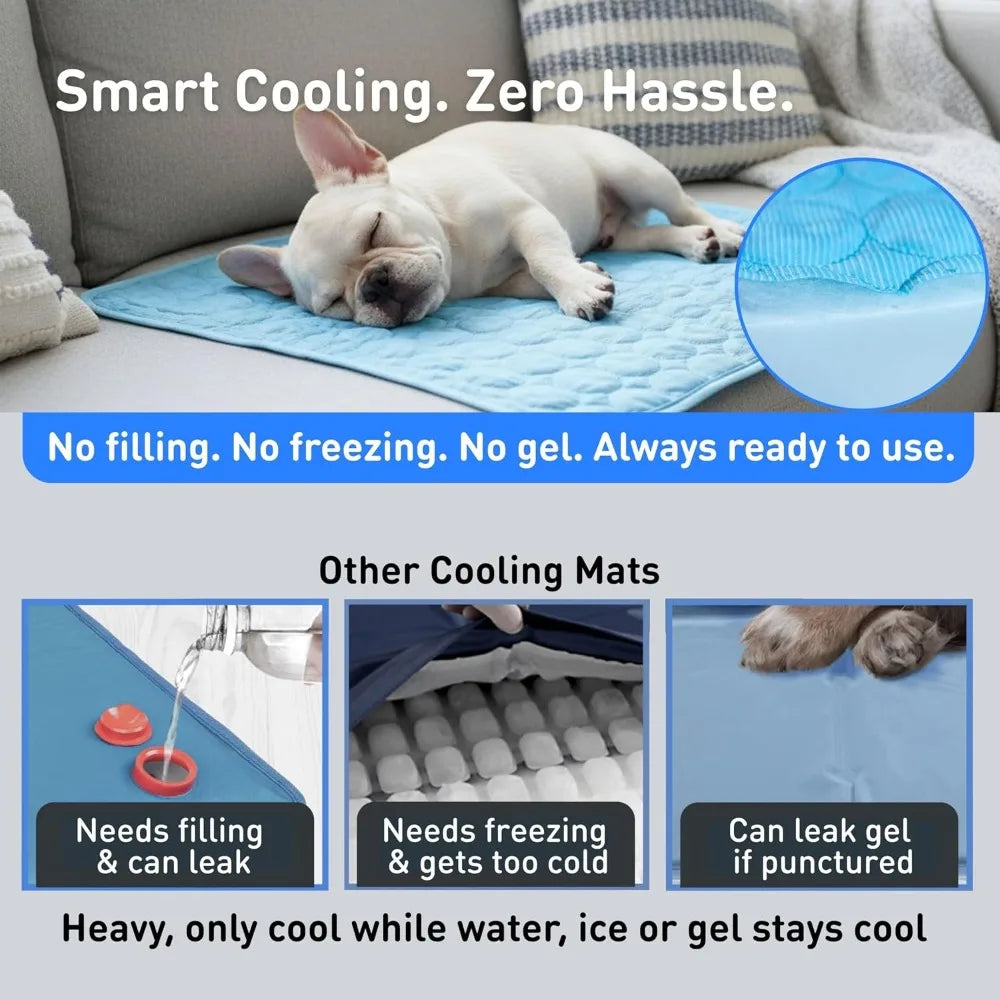 Self Cooling Dog Mat No Freezer Washable Portable