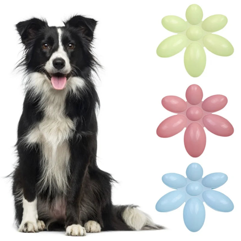 Durable Petal Shaped 6-In-1 Feeding Bowl for Dogs and Cats