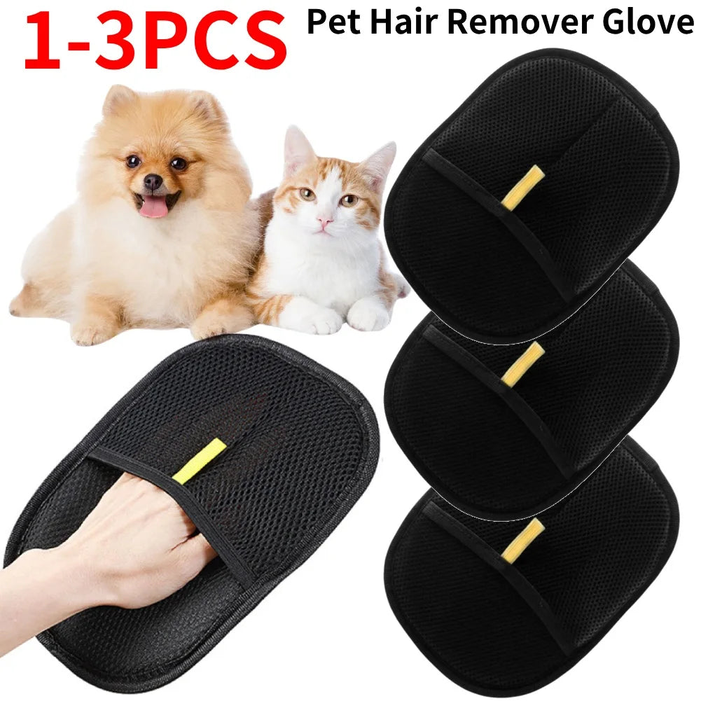 APWIKOGER Deshedding Glove Pet Hair Remover Dog Cat Rabbit