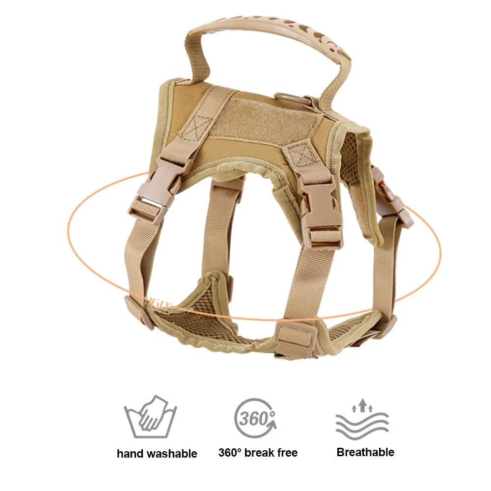 Durable Nylon Tactical Military Dog Harness Vest
