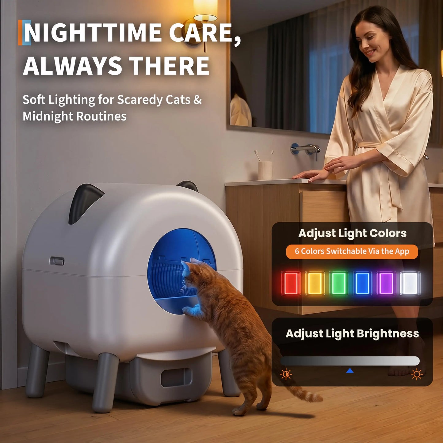 Automatic Self Cleaning Cat Litter Box By Hmiss App Controlled