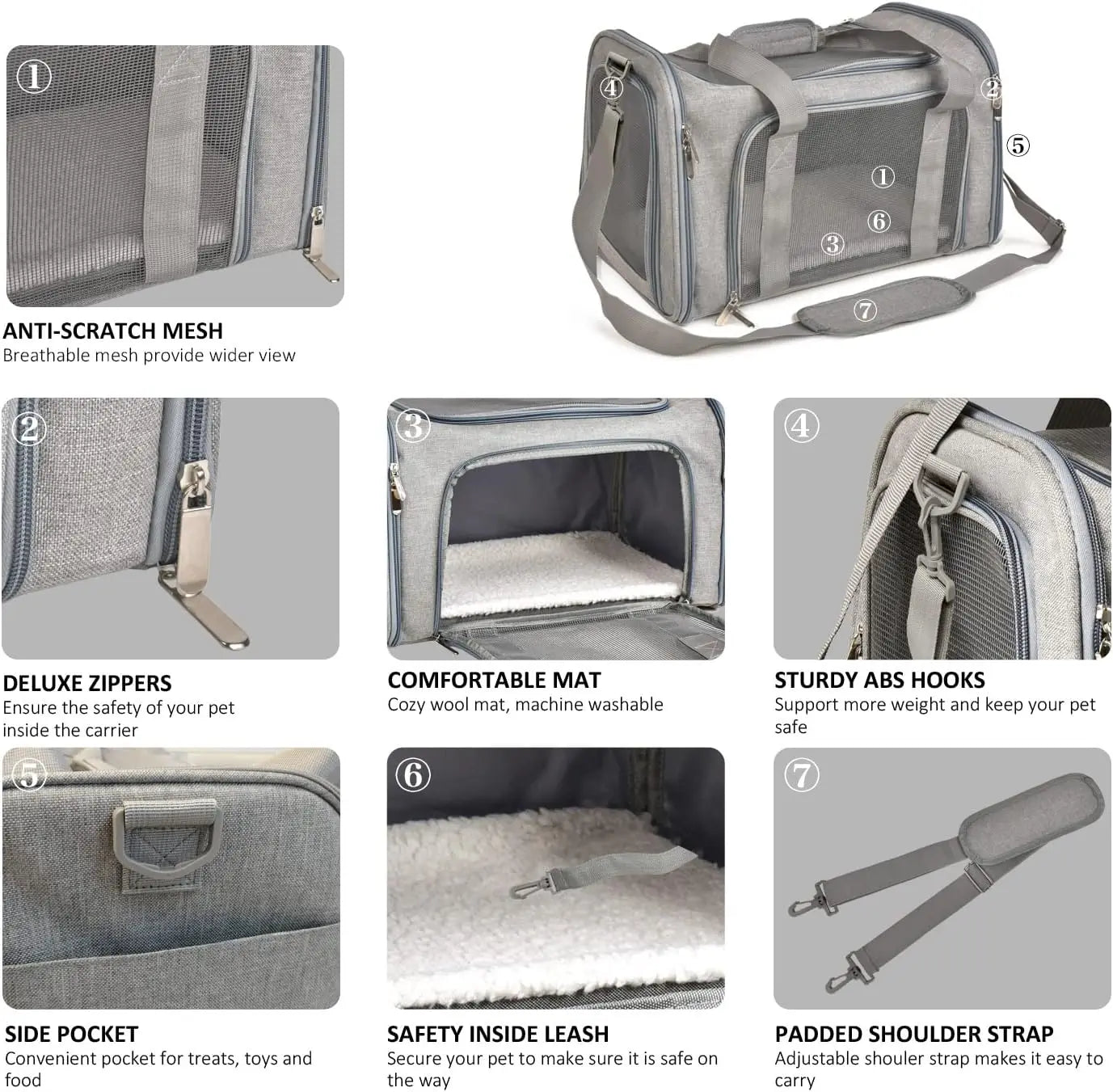 TSA Airline Approved Soft Sided Cat And Dog Carrier