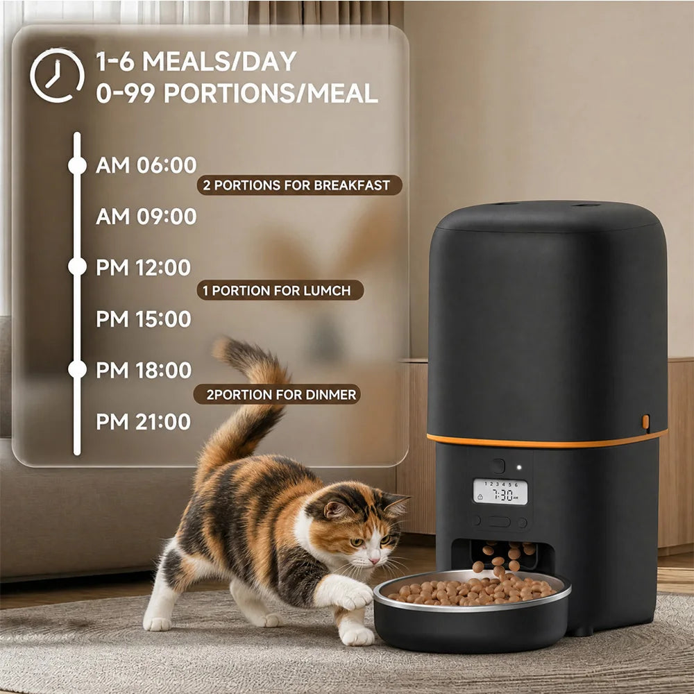 NITYERS Automatic Cat Feeder With Timed Voice Recorder