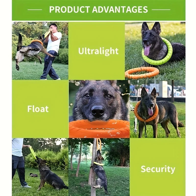 Tenzongret Floating Water Flying Disk Dog Chew Toy