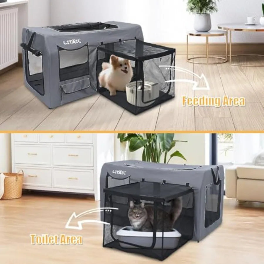 Plastic Dog Crate For Multi Cat Homes And Small Dogs