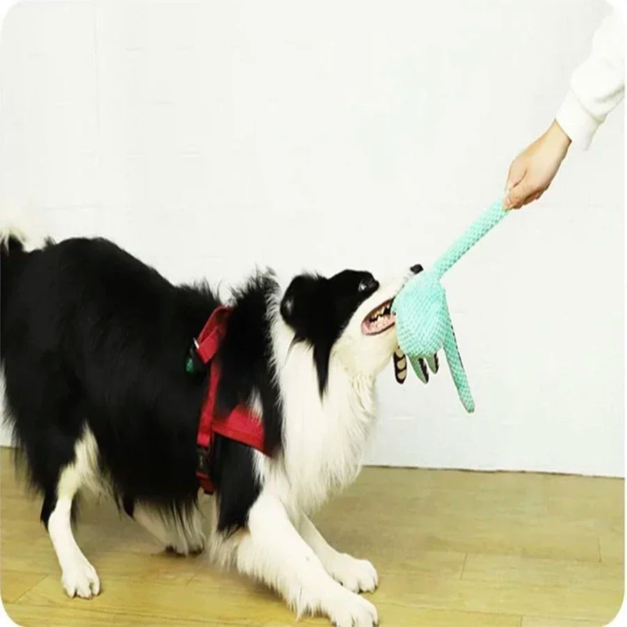 Pet Plush Octopus Interactive Dog Toy For Boredom