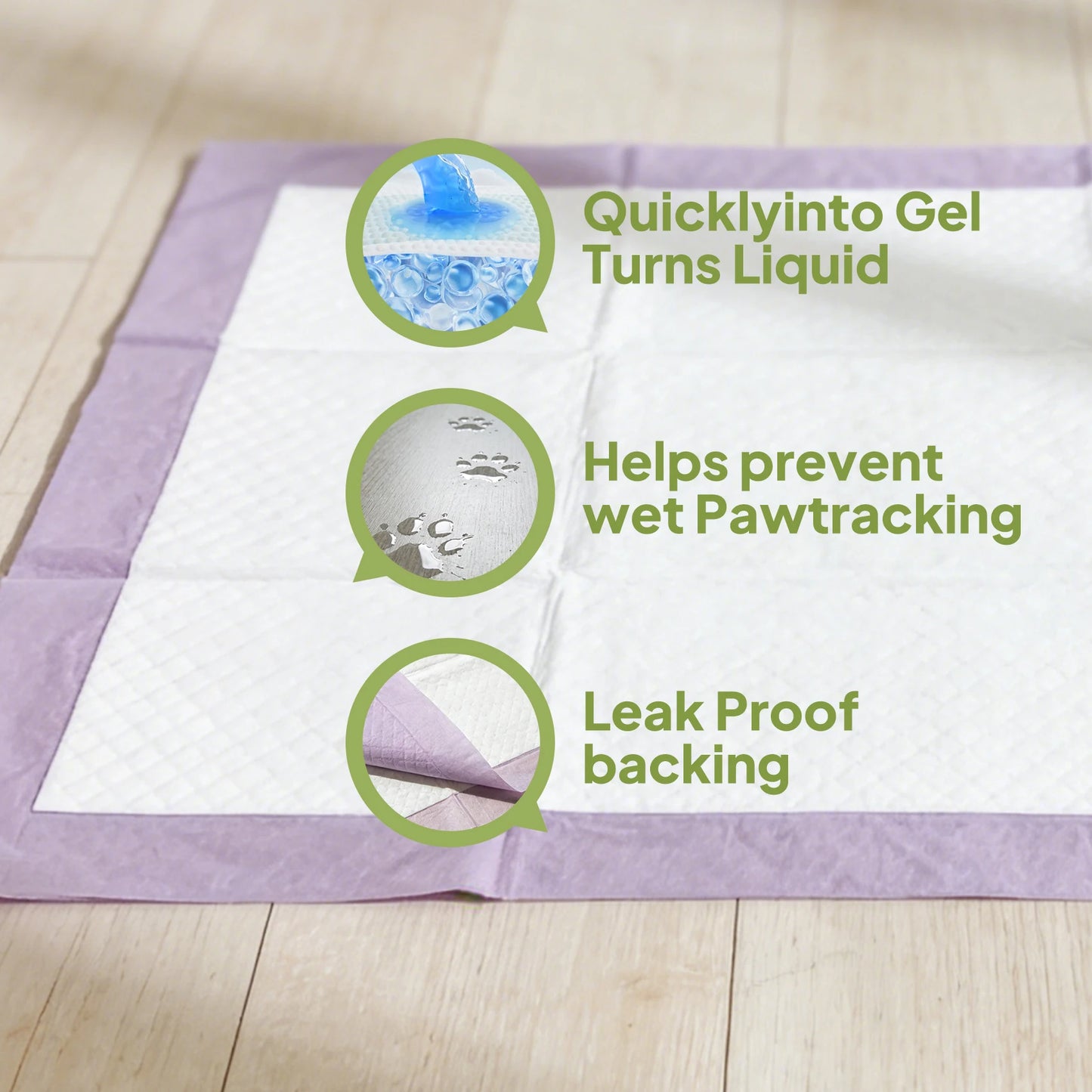Lavender Scented Waterproof Dog Cat Potty Training Underpads