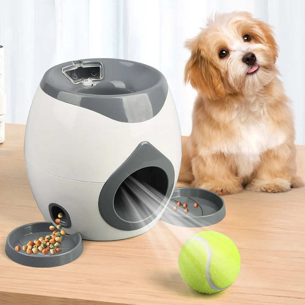 APWIKOGER Ball Launcher Dog Food Reward Machine Slow Feeder