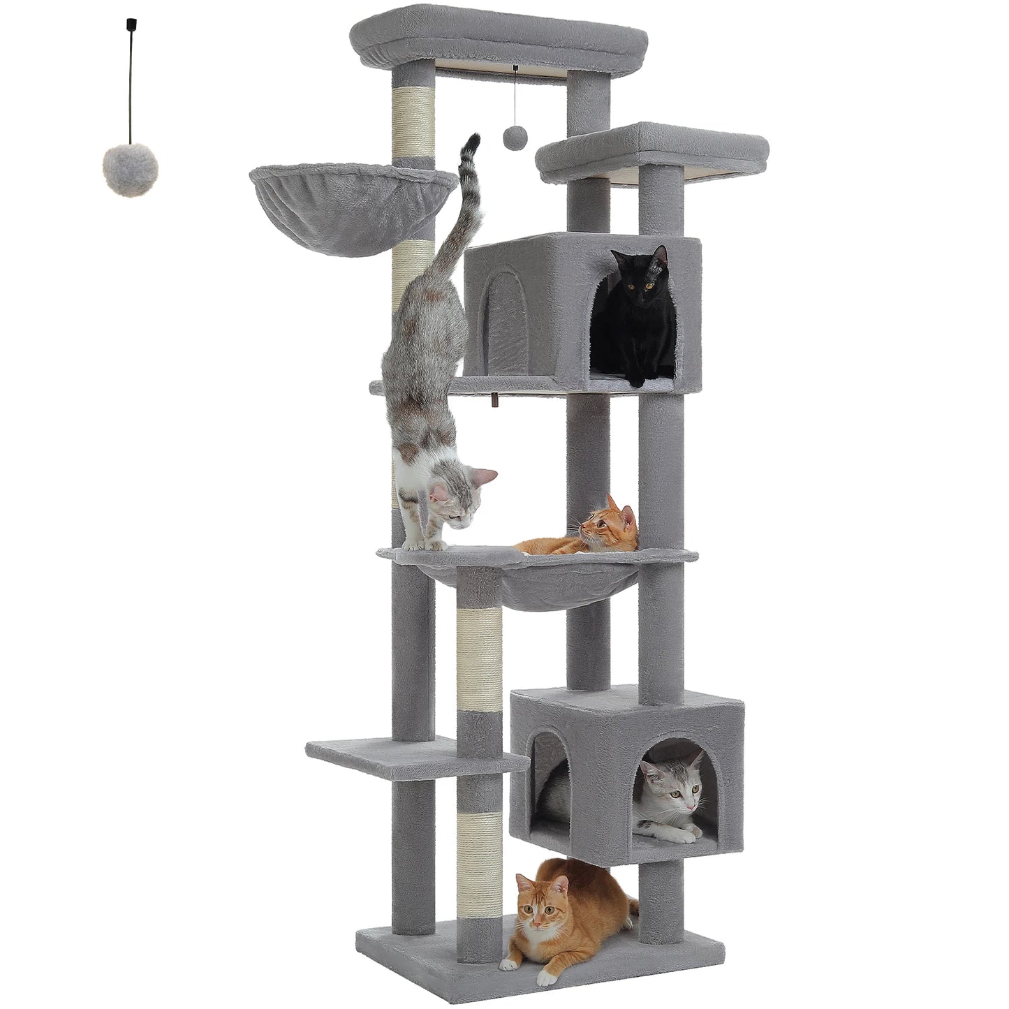 Pawz Road Large Multi Level Plush Cat Tree Tower