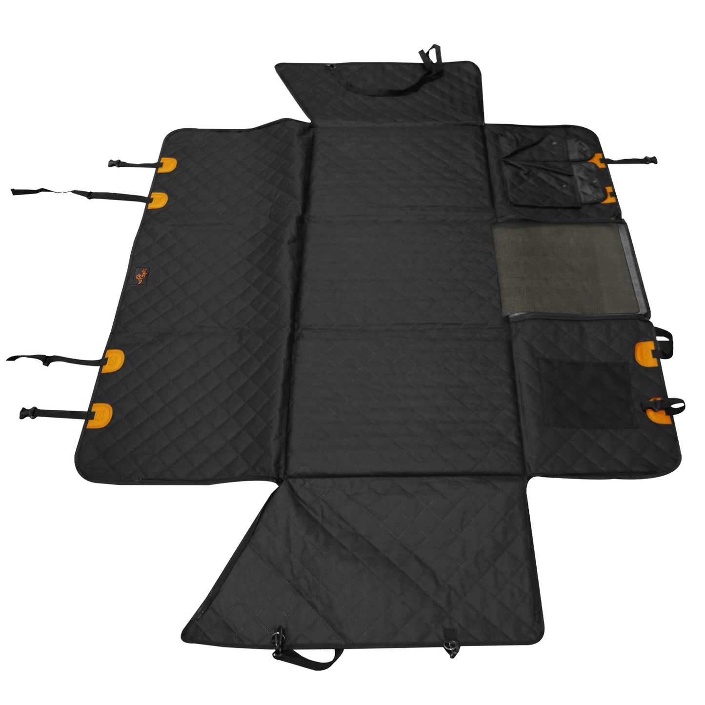 Borwart Waterproof Back Seat Extender Dog Car Cover With Storage