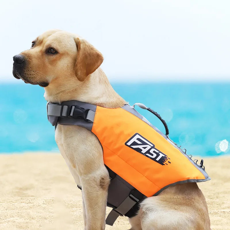 Dog Life Jacket Reflective Adjustable Swimming Vest