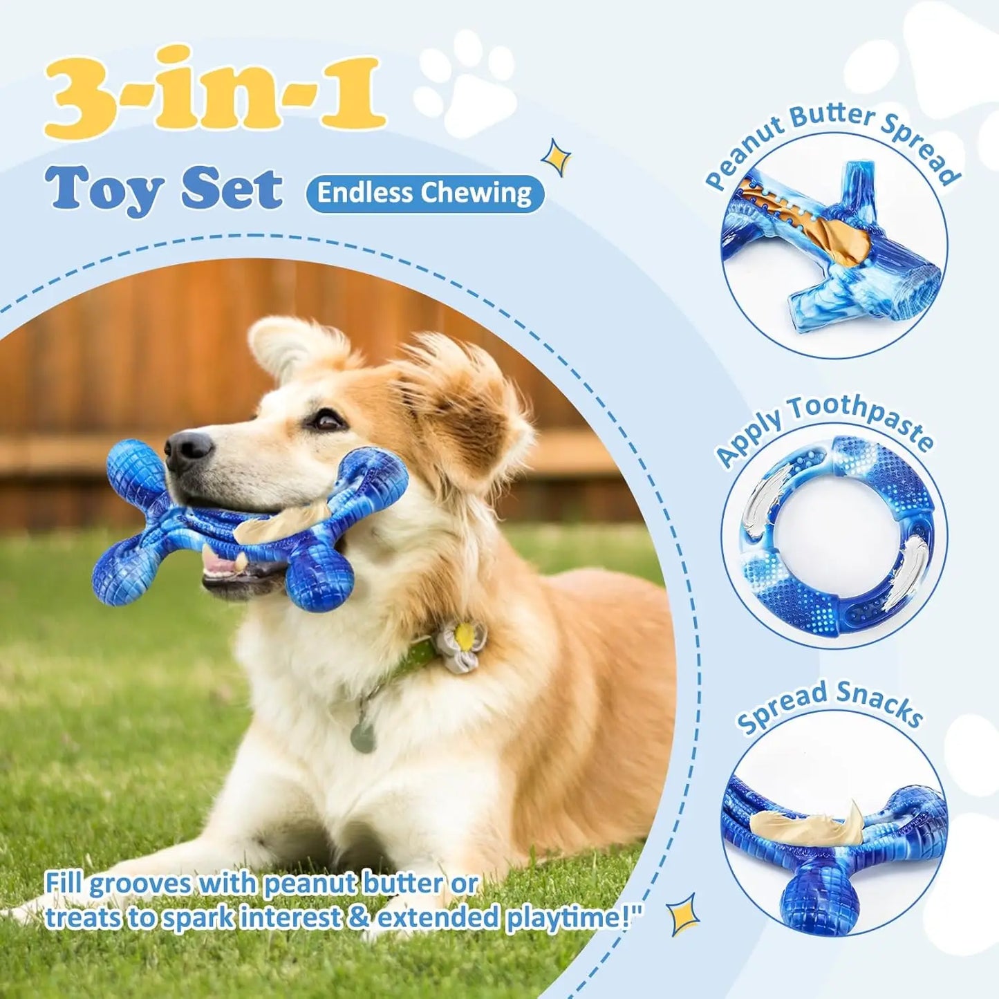 Tough Dog Chew Toys For Aggressive Chewers Bacon Flavor